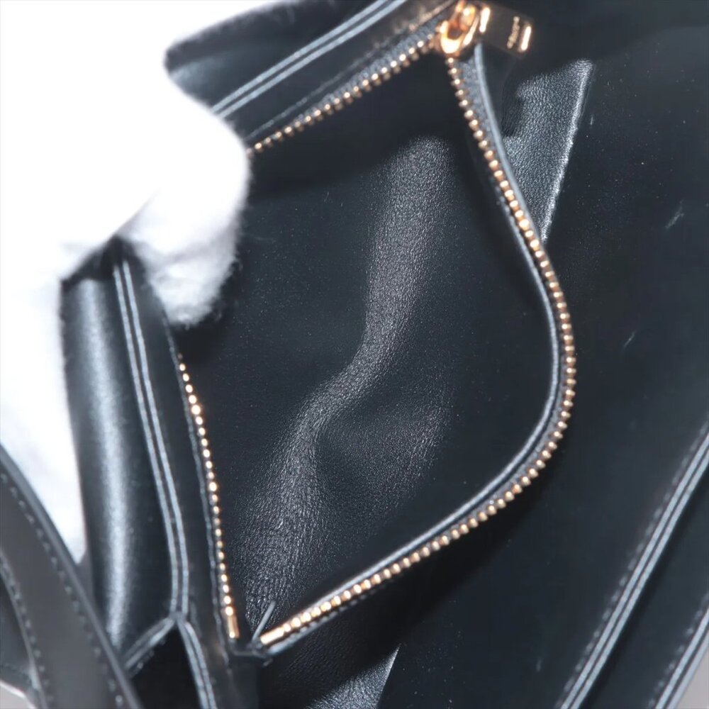 Sold out ❌Celine Triomphe teen Leather Shoulder bag Black - Picture 8 of 14